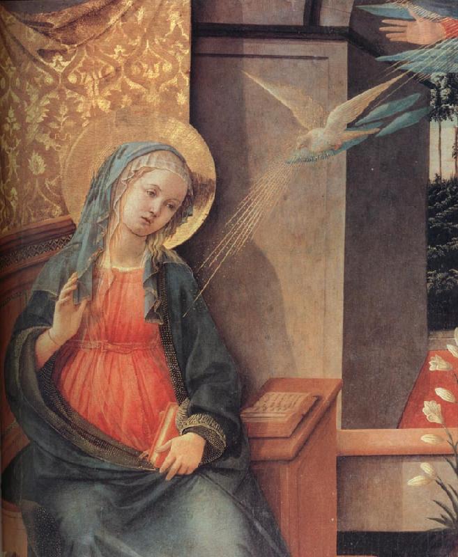 Fra Filippo Lippi Details of The Annunciation Germany oil painting art